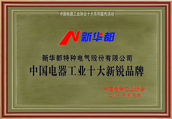 中国电器工业十大新锐品牌